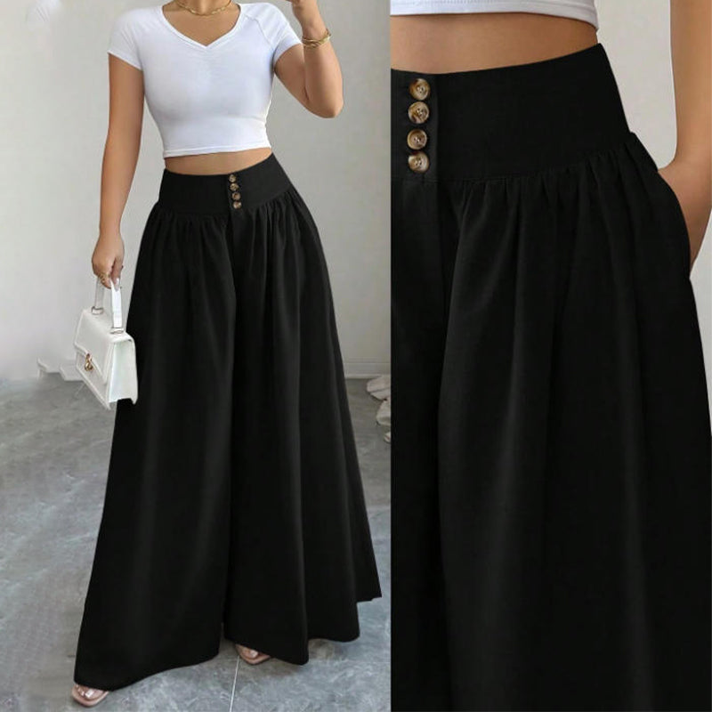 🌷Elegant Discount-🌼Women's High-Waist Pleated Wide-Leg Pants🌸