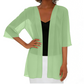 🏆LAST DAY SALE: ONLY ￡9.99!!🎁✨Women's Chiffon Open Front Cardigan Loose