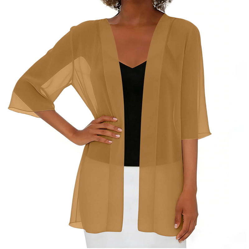 🏆LAST DAY SALE: ONLY ￡9.99!!🎁✨Women's Chiffon Open Front Cardigan Loose