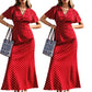 🌸 50% OFF NOW! 🌸Women's V-Neck Polka Dot Maxi Dress