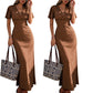 🌸 50% OFF NOW! 🌸Women's V-Neck Polka Dot Maxi Dress