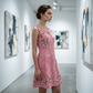 Women's Sleeveless Floral Button Down Dress