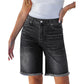 🎁2026 New Arrivals 50% OFF💥Women's Casual High Waisted Fringed Denim Shorts – Stretchy & raw hem – Perfect for summer, beach or casual outings – comfortable and trendy 🏖️✨