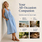 Women's Sleeveless Lace Trim V-Neck Dress