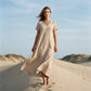 Women's Short Sleeve V-Neck Maxi Dress