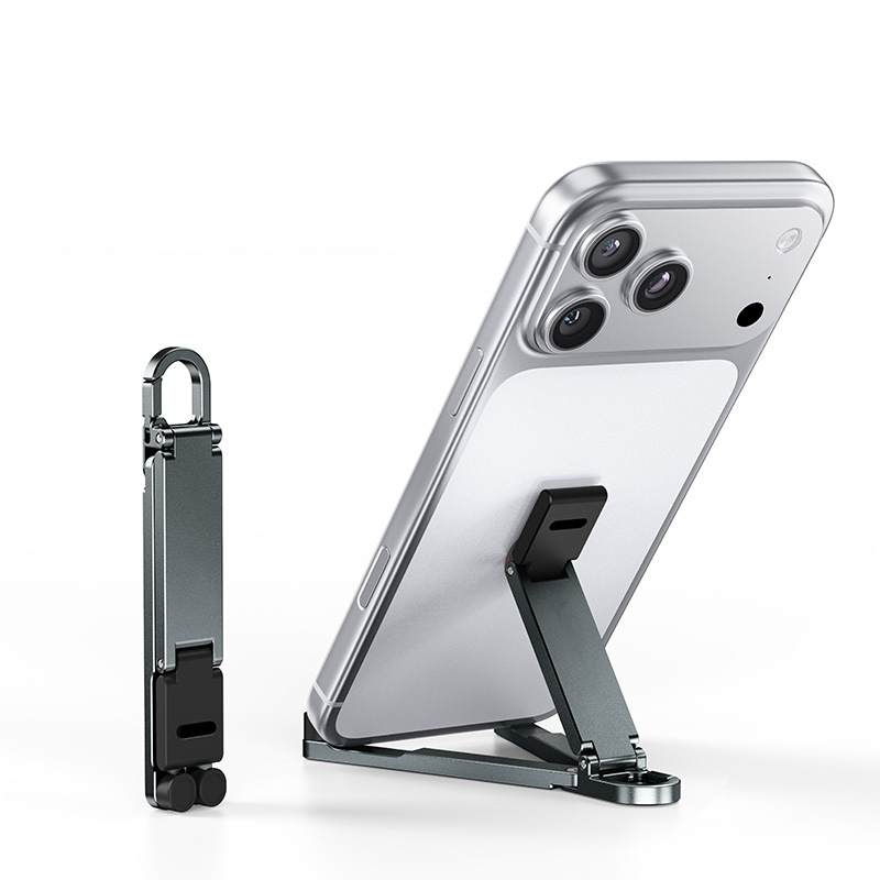 🔥HOT SALE 50% OFF🎁📱Mini Aluminum Phone Stand Keychain Foldable Desktop Holder – Small Gadget, Big Convenience✨