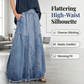 Women Casual Denim Maxi Skirt