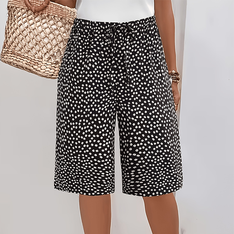 📢📢50% OFF !! ⏰Women’s Retro Printed Wide Leg Shorts