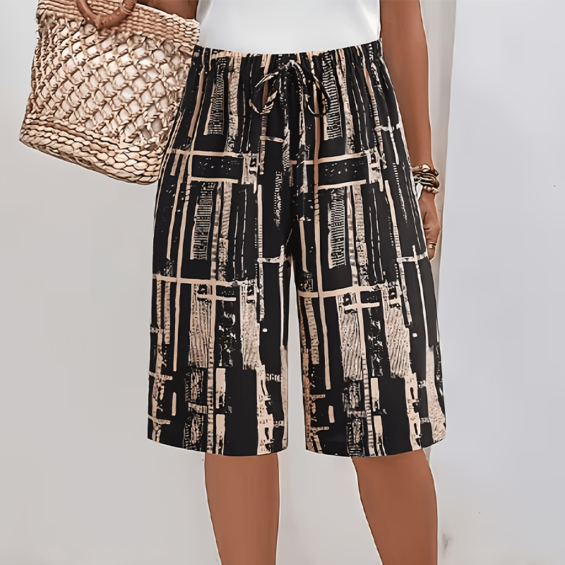 📢📢50% OFF !! ⏰Women’s Retro Printed Wide Leg Shorts