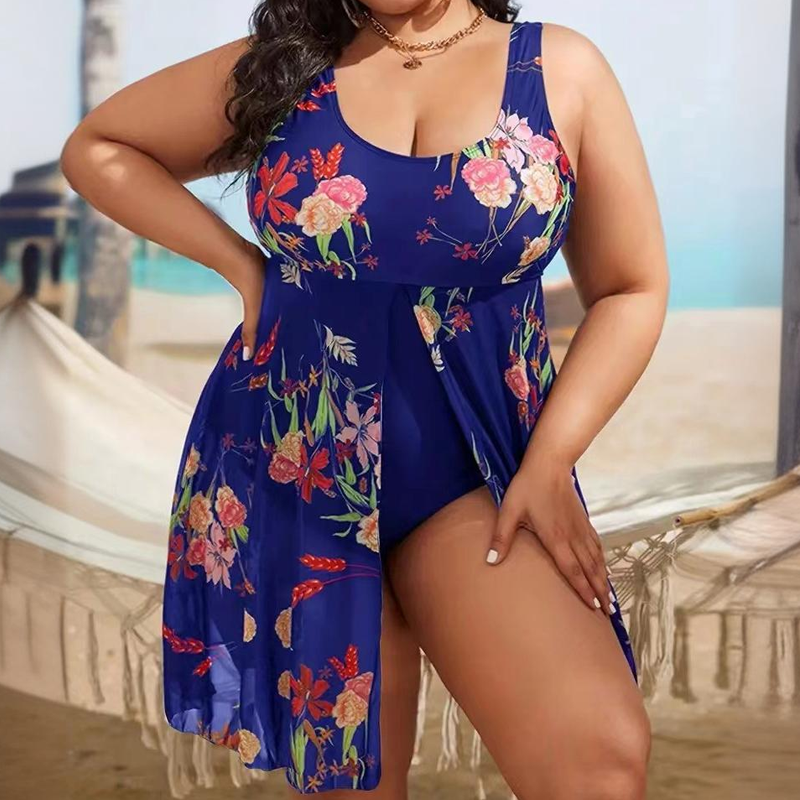 ✨Women's Floral Print One Piece Swim Dress 👕