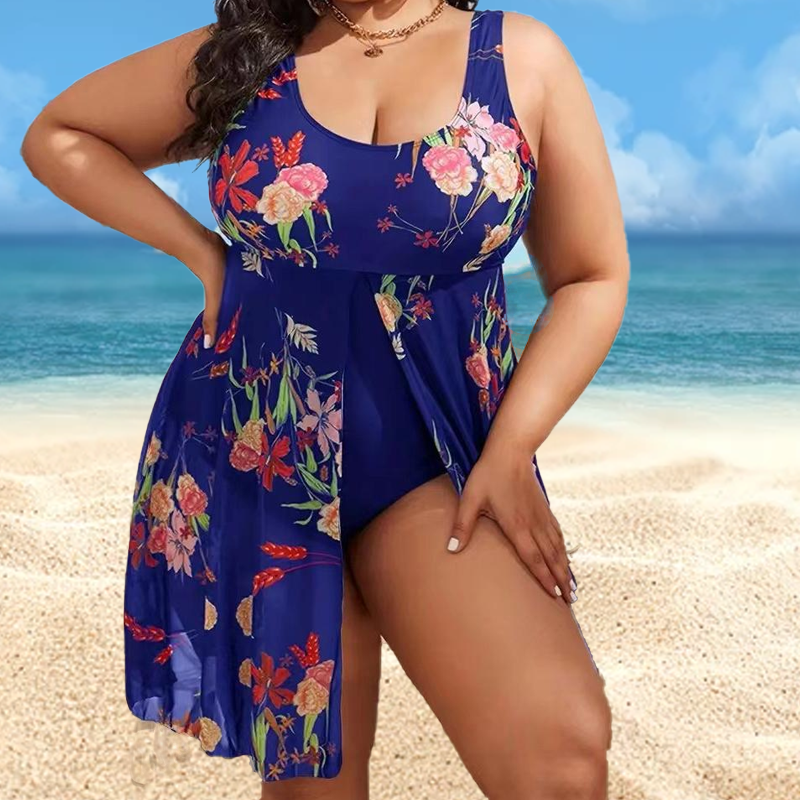 ✨Women's Floral Print One Piece Swim Dress 👕