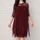 🎁Hot Sale🎁65% OFF💥Women's Elegant High-Low Hem Lace Overlay Dress