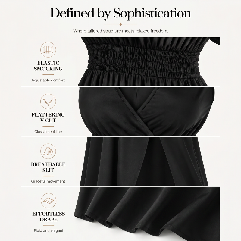 🎁2026 New Arrivals 60% OFF💥Women's Summer V-Neck Side Slit Maxi Dress