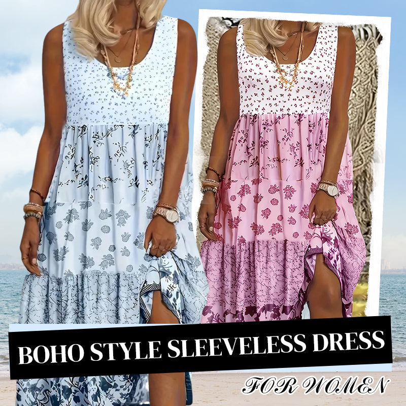 Limited-Time⌛👗 Relaxed Sleeveless Boho Dress