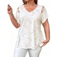 📢📢40% OFF !! ⏰Women’s Heart Print V-Neck Top