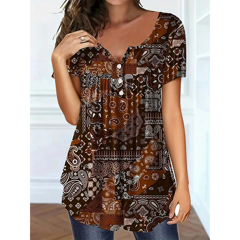 👚 50% OFF NOW! 🌞 Women's Casual V-Neck Top – Soft fabric, flattering fit & breathable – Perfect for summer days & effortless style ✨