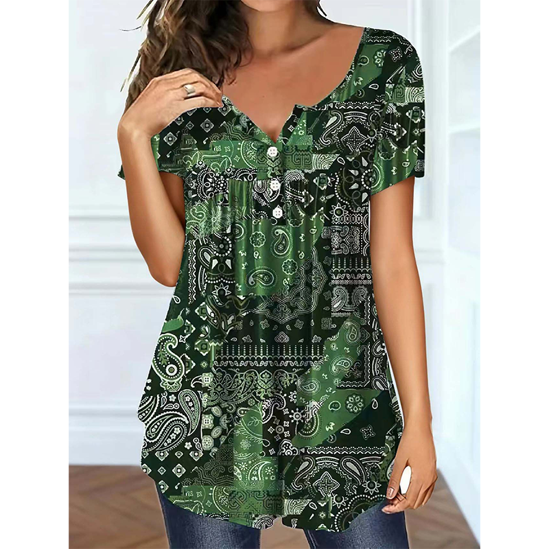 👚 50% OFF NOW! 🌞 Women's Casual V-Neck Top – Soft fabric, flattering fit & breathable – Perfect for summer days & effortless style ✨