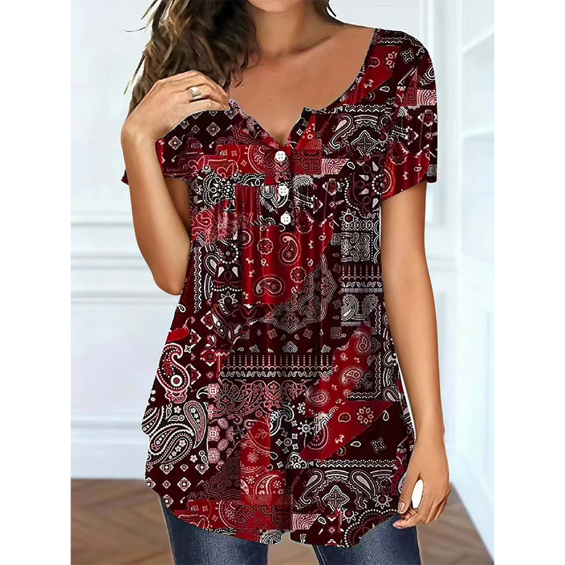 👚 50% OFF NOW! 🌞 Women's Casual V-Neck Top – Soft fabric, flattering fit & breathable – Perfect for summer days & effortless style ✨