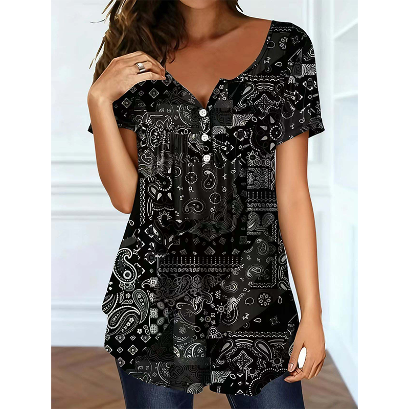 👚 50% OFF NOW! 🌞 Women's Casual V-Neck Top – Soft fabric, flattering fit & breathable – Perfect for summer days & effortless style ✨