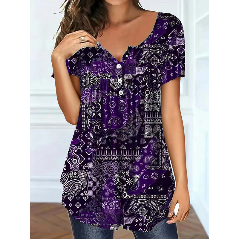 👚 50% OFF NOW! 🌞 Women's Casual V-Neck Top – Soft fabric, flattering fit & breathable – Perfect for summer days & effortless style ✨