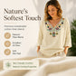 🌿Cotton And Linen Vintage Floral Embroidery V-Neck Top
