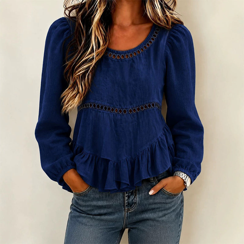 Women's Casual Puff Sleeve Blouse