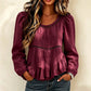 Women's Casual Puff Sleeve Blouse