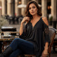 ⌛Limited-Time Offer-Women's Lace Cold Shoulder Top with Zipper