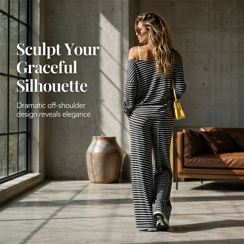 ☀️ Effortless Stripe Lounge Set– Soft, Stylish & Perfect For Every Occasion✨