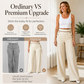 ⌛Limited-time offer-Women's High-Waisted Wide-Leg Pants with Contrast Trim