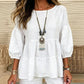 Women's Summer Lantern Sleeve Tiered Ruffle Blouse