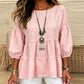 Women's Summer Lantern Sleeve Tiered Ruffle Blouse