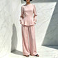 ✨New Arrivals & Special Offers-Women's Elegant Puff Sleeve Top & Wide-Leg Pants Set