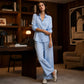 Women's Casual Shirt & Wide-Leg Pants Set