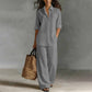 Women's Casual Shirt & Wide-Leg Pants Set