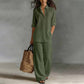 Women's Casual Shirt & Wide-Leg Pants Set