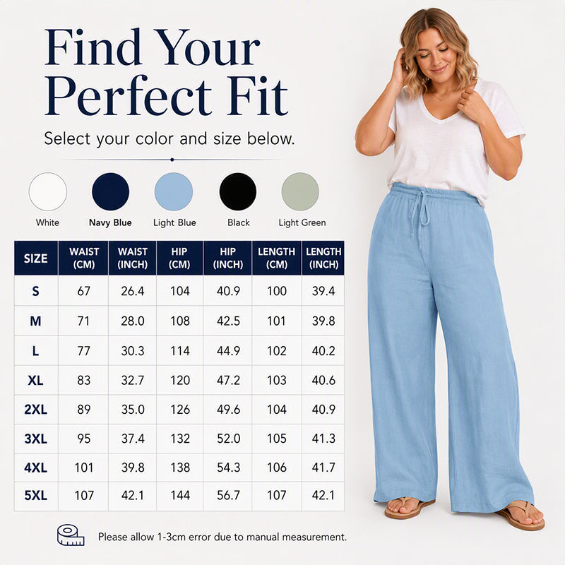 👖Women's Casual Drawstring Wide-Leg Pants