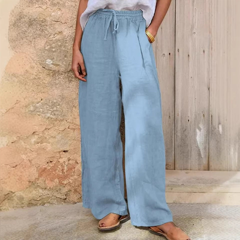 👖Women's Casual Drawstring Wide-Leg Pants