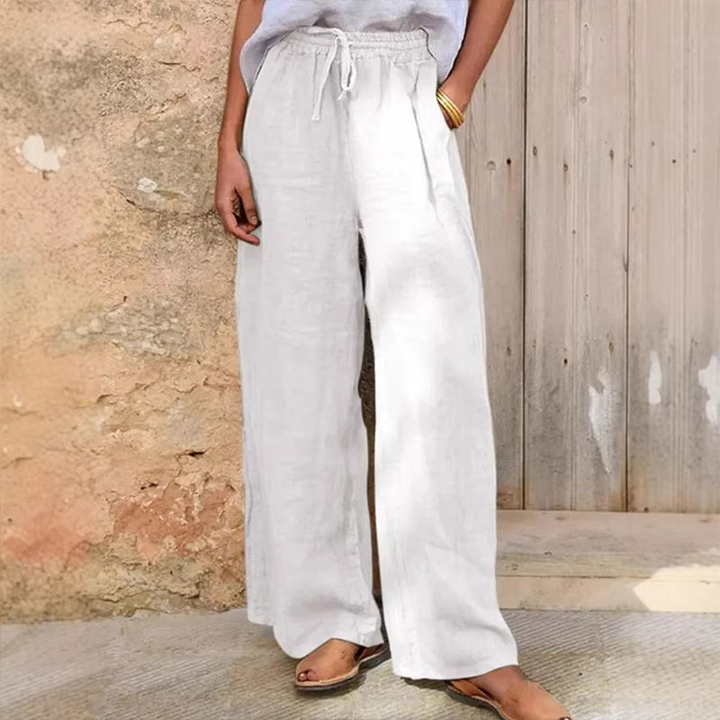 👖Women's Casual Drawstring Wide-Leg Pants
