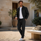 ⌛Limited-Time Offer-Men's Texture Jacket & Pants 2-Piece Set