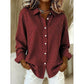 Women's Retro Plaid Long Sleeve Top