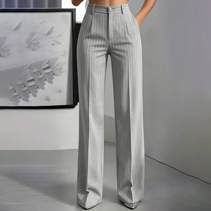 ✨👖Women's High-Waisted Striped Wide-Leg Pants