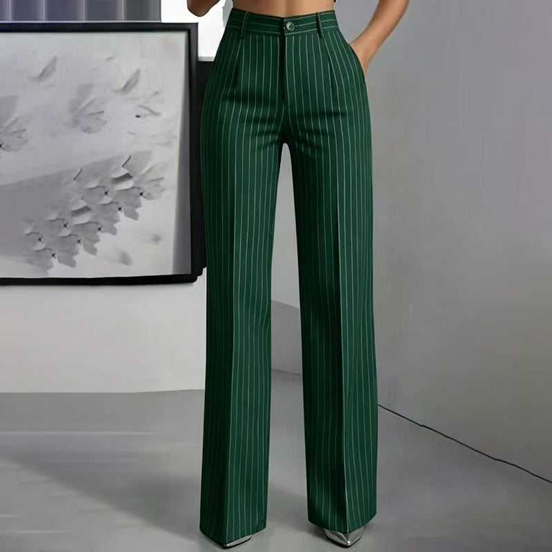 ✨👖Women's High-Waisted Striped Wide-Leg Pants