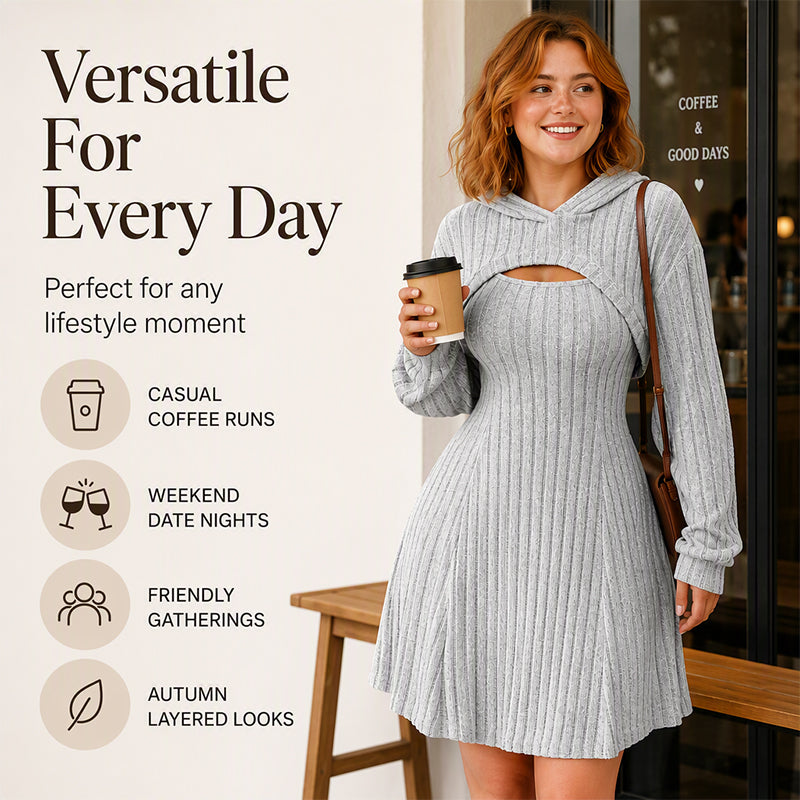 ✨ Women's Ribbed Knit Two-Piece Set – Chic Matching Outfit For Effortless Everyday Style 🤍