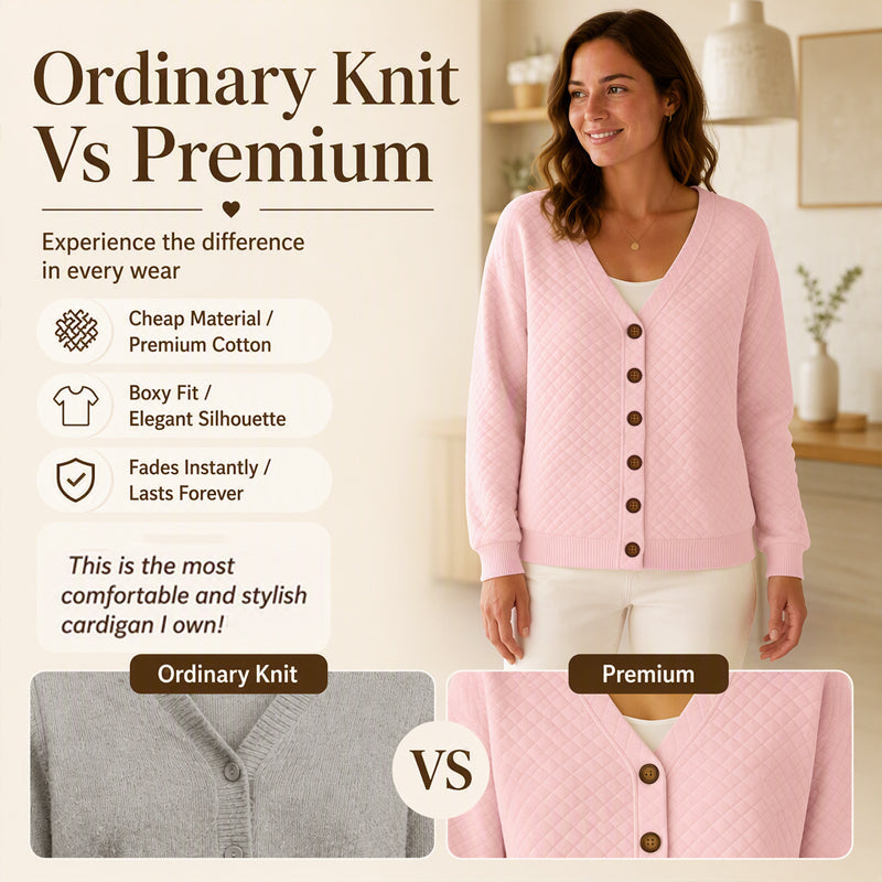 Women's Casual Quilted Button Down Jacket