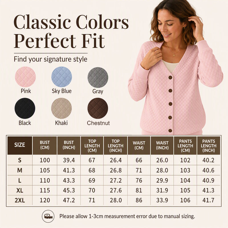 Women's Casual Quilted Button Down Jacket