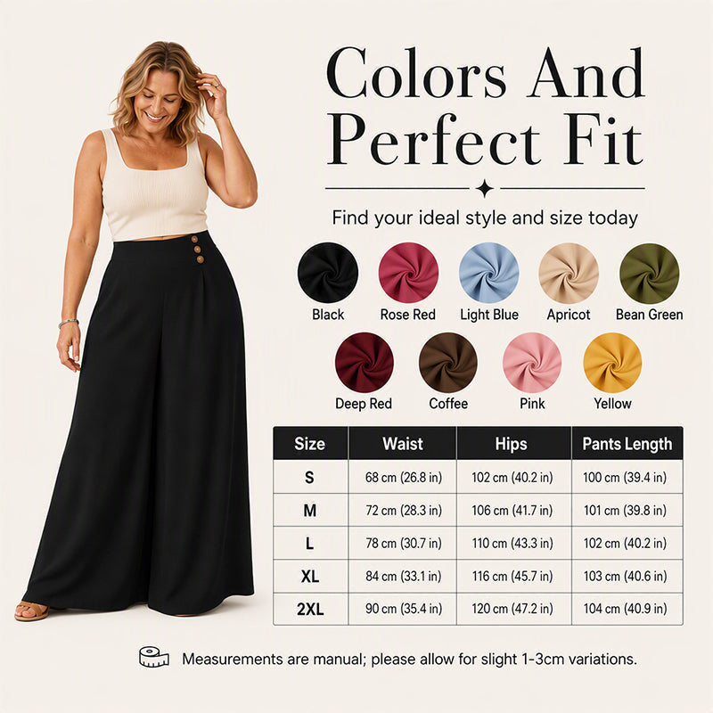 👖 Women's Loose Flowy Wide-Leg Pants– Relaxed Fit Everyday Pants For Effortless Comfort & Style 🤍
