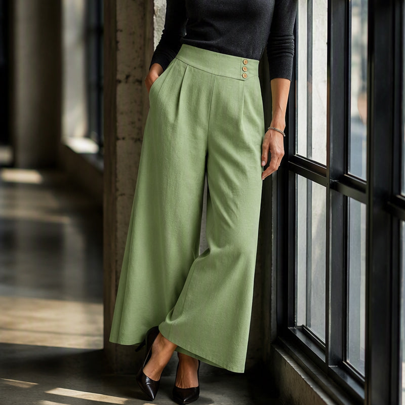 👖 Women's Loose Flowy Wide-Leg Pants– Relaxed Fit Everyday Pants For Effortless Comfort & Style 🤍