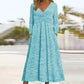 Women's Wrap V Neck Dress with Pockets