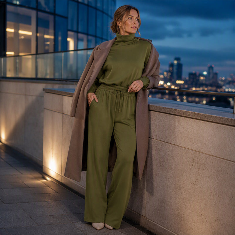 Women Casual Two-Piece Pants Set